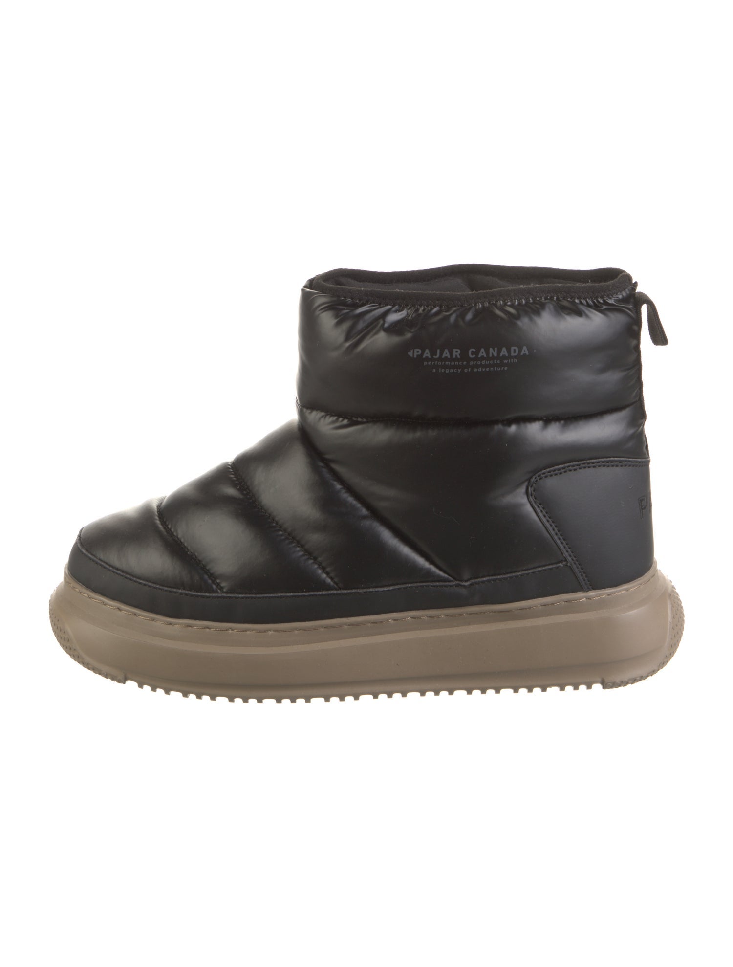 Pajar Nylon Leather Trim Embellishment Rain Boots