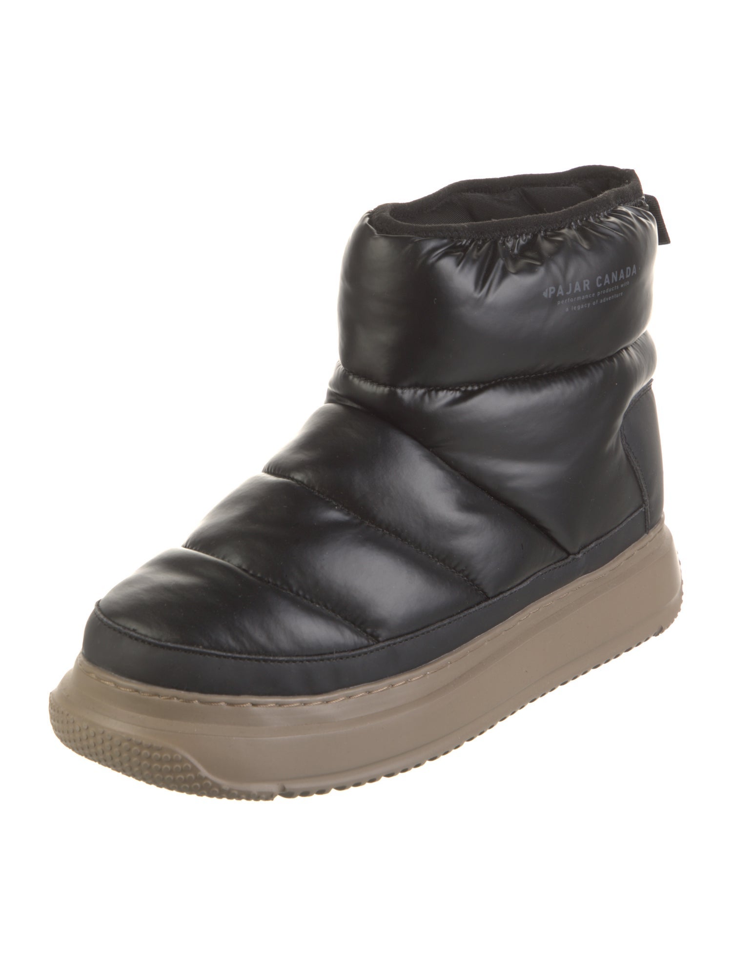 Pajar Nylon Leather Trim Embellishment Rain Boots