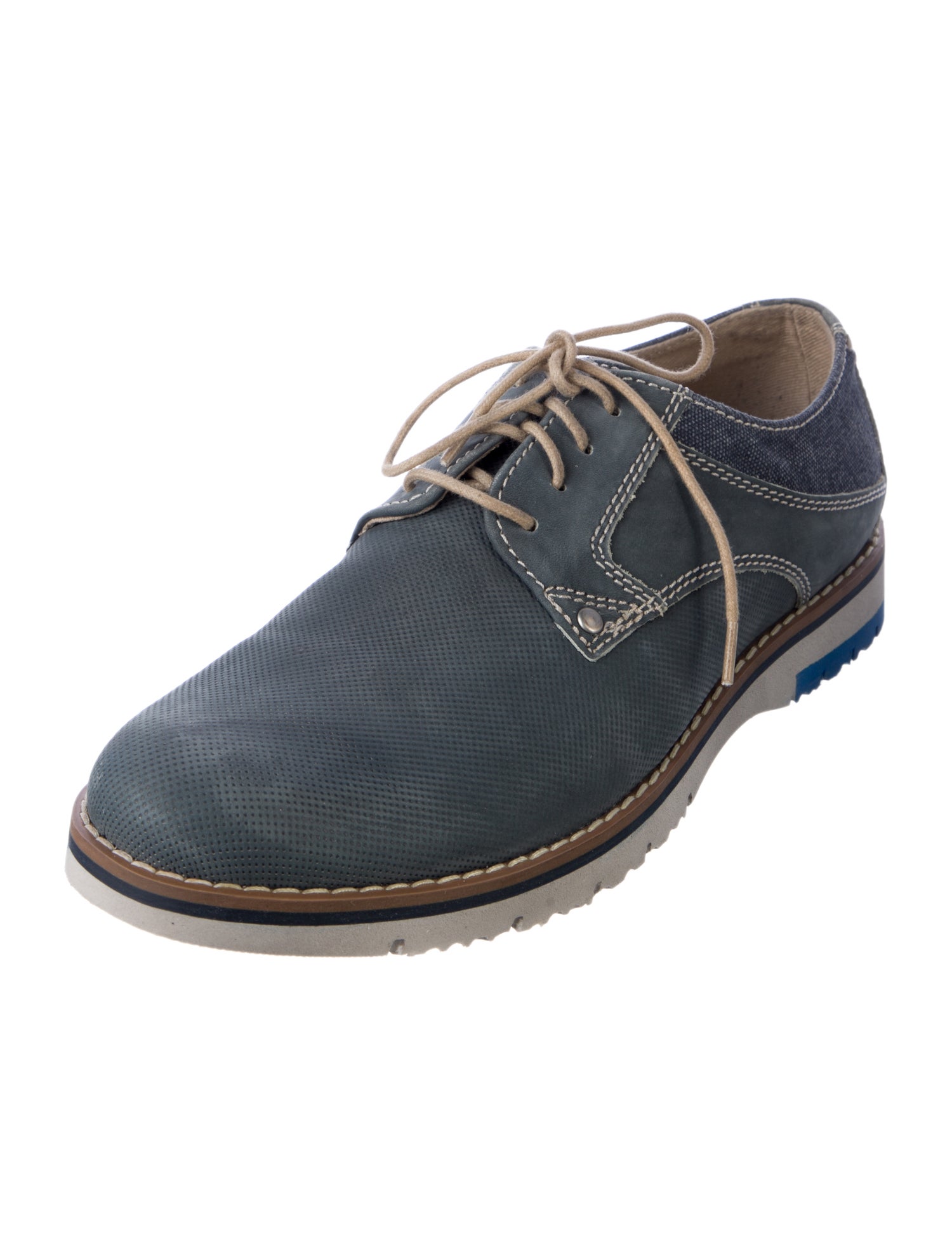 Pajar Suede Colorblock Pattern Derby Shoes