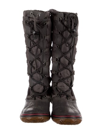 Pajar Nylon Embroidered Accent Combat Boots