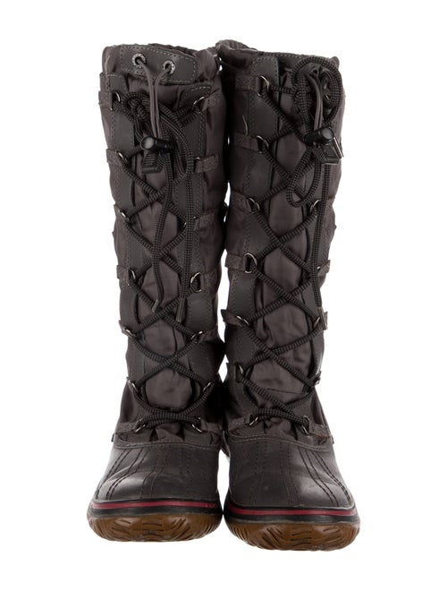 Pajar Nylon Embroidered Accent Combat Boots