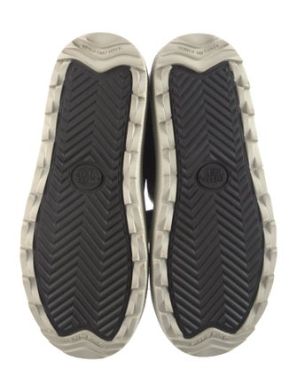 Pajar Nylon Pom-Pom Embellishments Lace-Up Boots