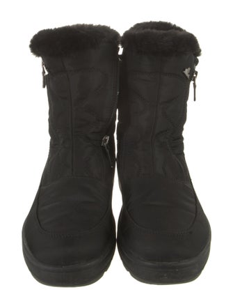 Pajar Nylon Faux Fur Trim Combat Boots