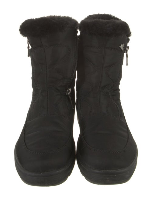 Pajar Nylon Faux Fur Trim Combat Boots