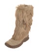 Pajar Fur Lace-Up Boots