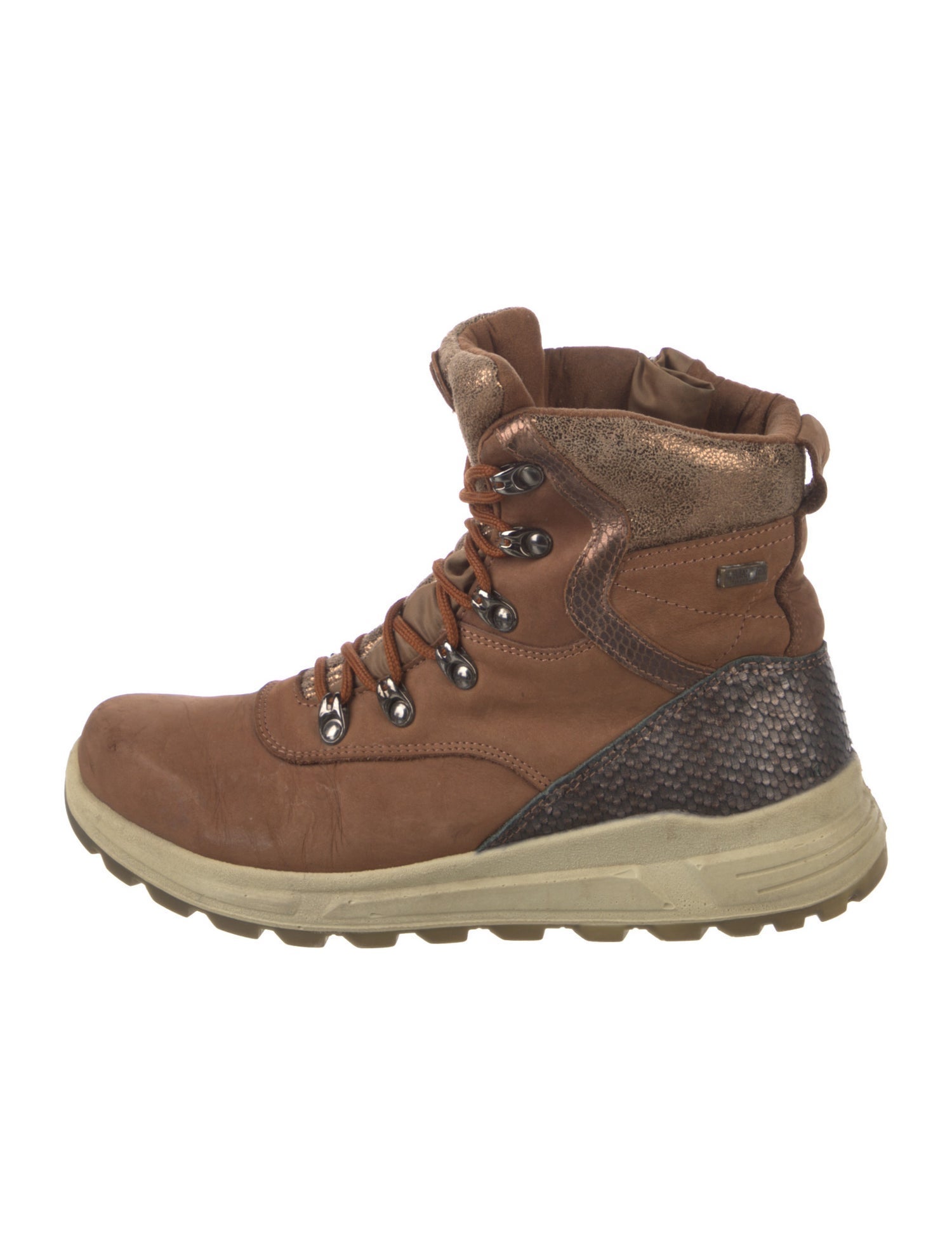 Pajar Suede Colorblock Pattern Hiking Boots