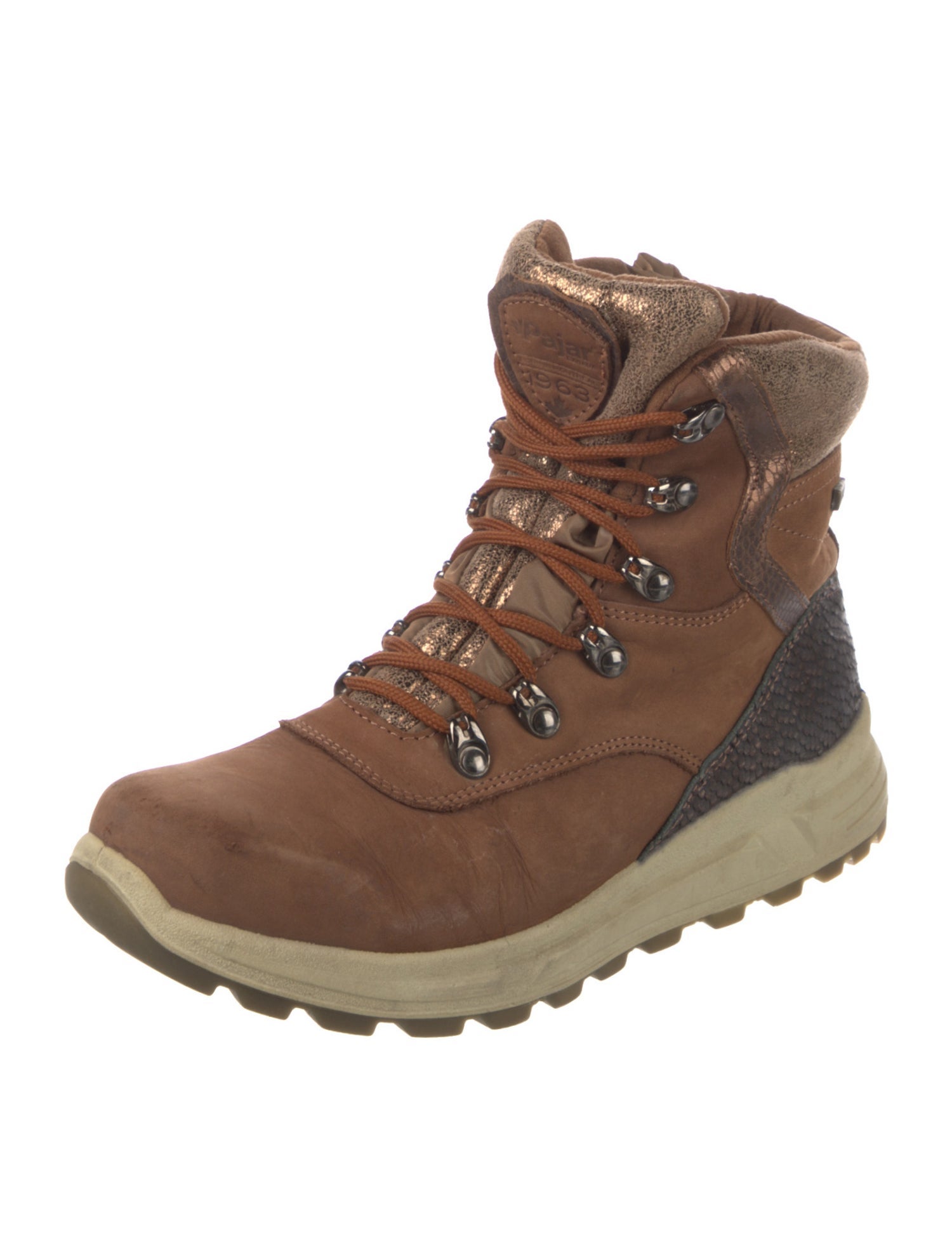 Pajar Suede Colorblock Pattern Hiking Boots
