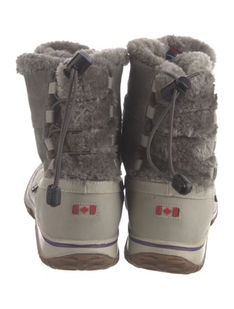 Pajar Suede Colorblock Pattern Lace-Up Boots