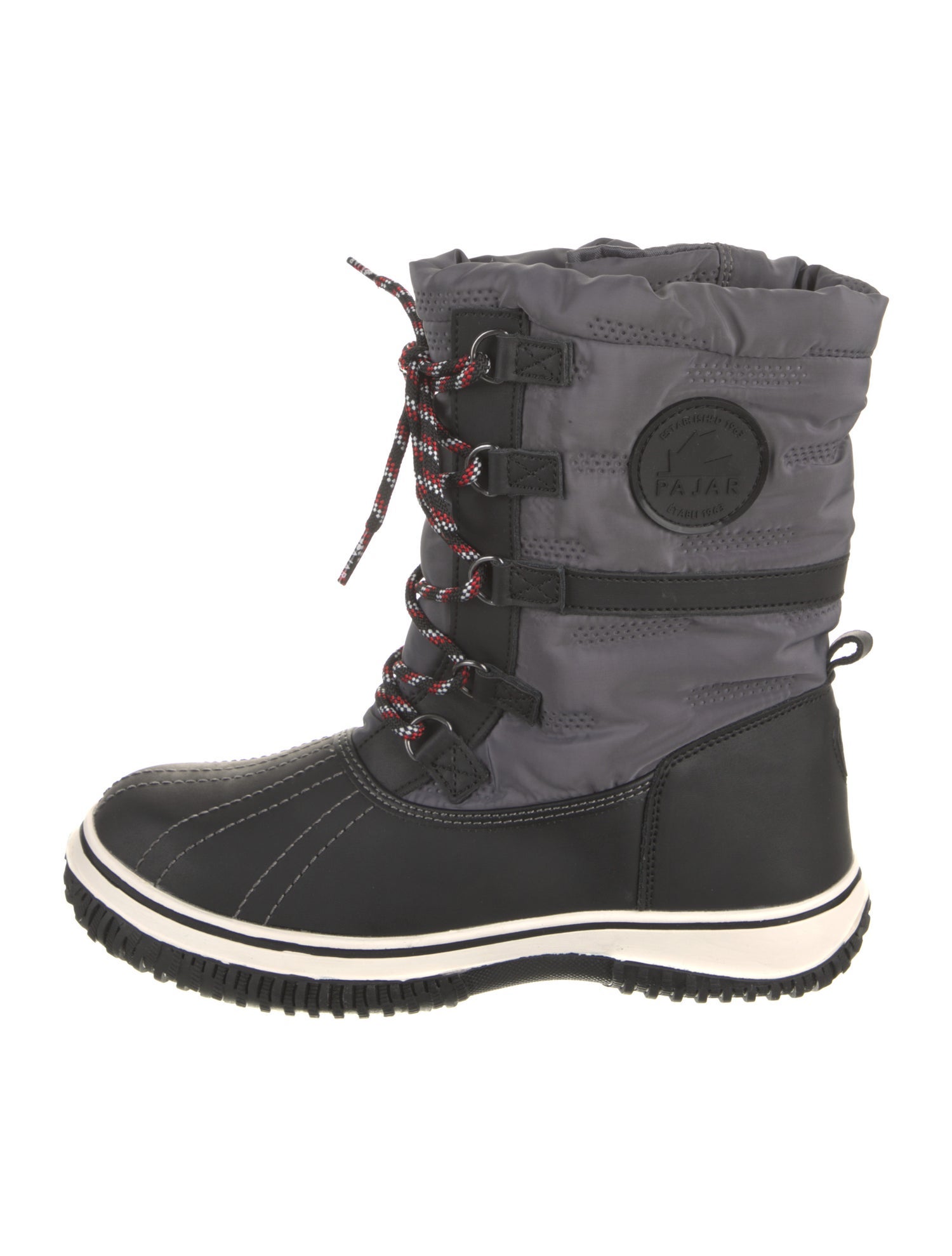 Pajar Nylon Colorblock Pattern Lace-Up Boots