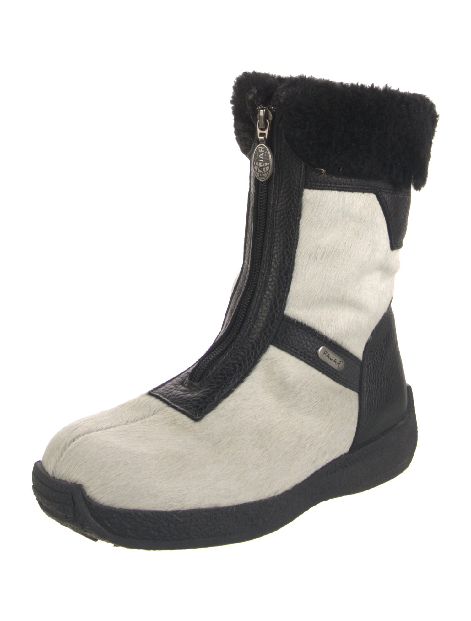 Pajar Leather Colorblock Pattern Boots