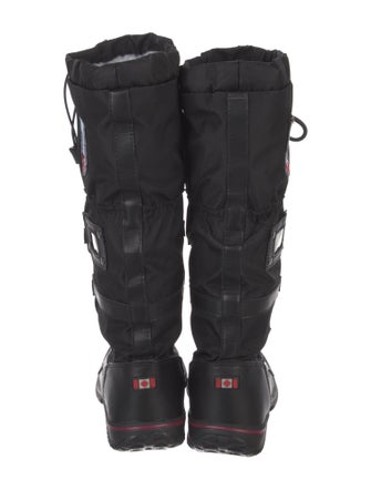 Pajar Leather Embroidered Accent Lace-Up Boots