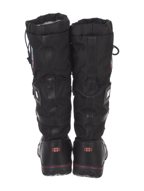 Pajar Leather Embroidered Accent Lace-Up Boots