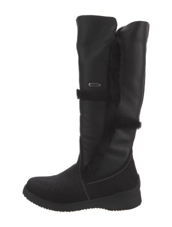 Pajar Leather Faux Fur Trim Boots