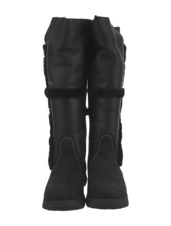 Pajar Leather Faux Fur Trim Boots