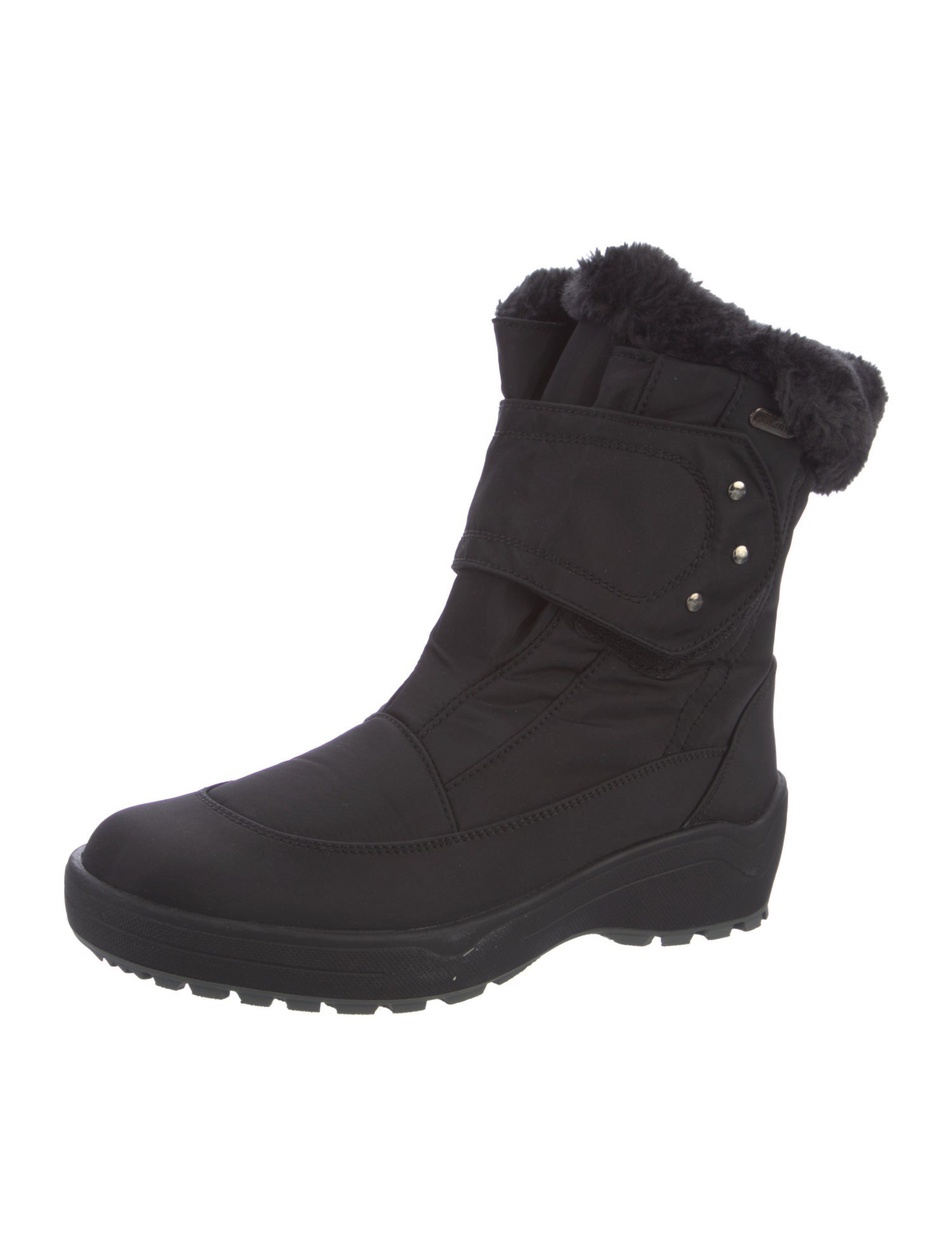 Pajar Nylon Faux Fur Trim Combat Boots