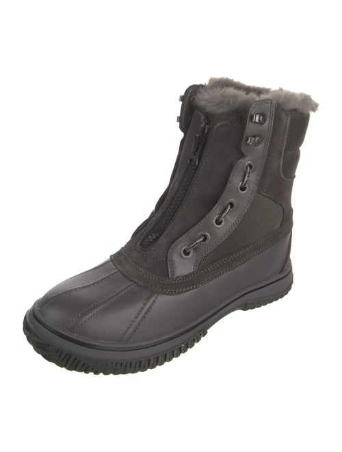 Pajar Leather Colorblock Pattern Combat Boots