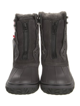 Pajar Leather Colorblock Pattern Combat Boots