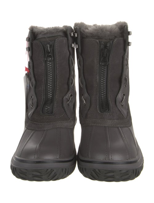 Pajar Leather Colorblock Pattern Combat Boots