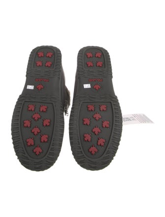 Pajar Leather Colorblock Pattern Combat Boots