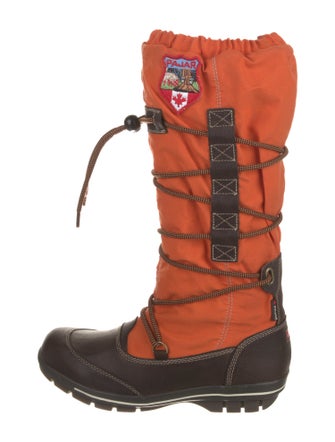 Pajar Nylon Colorblock Pattern Lace-Up Boots