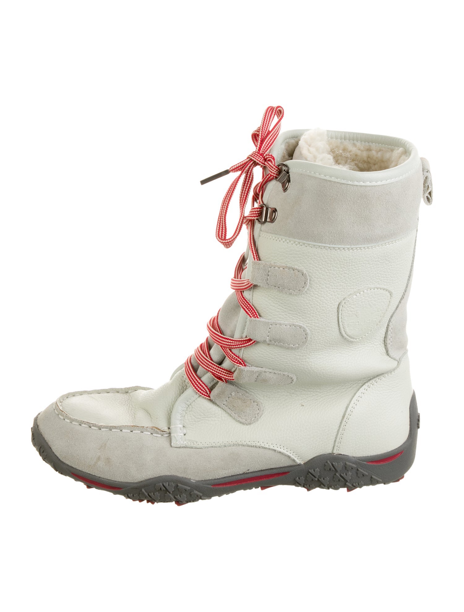 Pajar Leather Colorblock Pattern Combat Boots