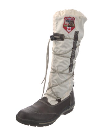 Pajar Nylon Colorblock Pattern Combat Boots