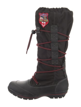 Pajar Nylon Embroidered Accent Lace-Up Boots