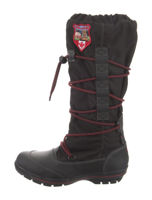 Pajar Nylon Embroidered Accent Lace-Up Boots