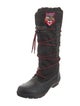 Pajar Nylon Embroidered Accent Lace-Up Boots