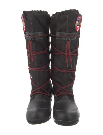 Pajar Nylon Embroidered Accent Lace-Up Boots