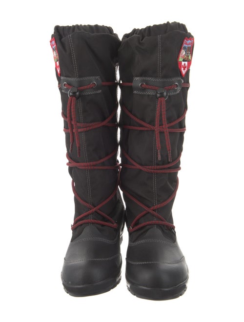 Pajar Nylon Embroidered Accent Lace-Up Boots