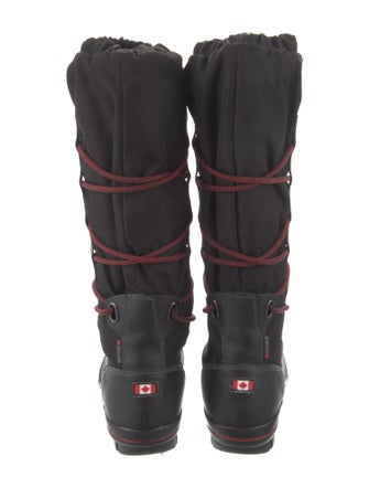 Pajar Nylon Embroidered Accent Lace-Up Boots