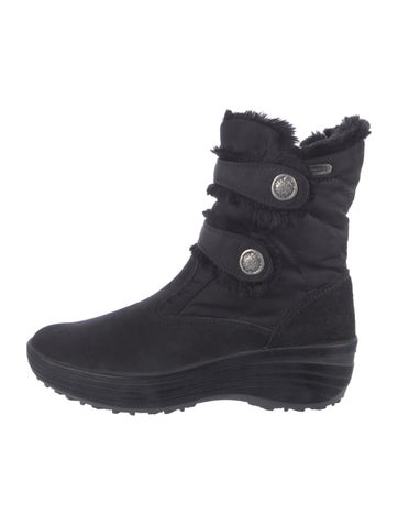 Pajar Boots Suede Faux Fur Trim Combat IT 40 | 10
