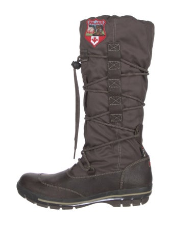 Pajar Nylon Leather Trim Embellishment Boots