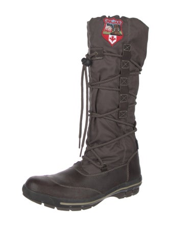 Pajar Nylon Leather Trim Embellishment Boots