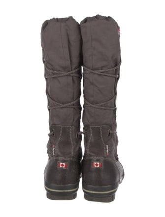 Pajar Nylon Leather Trim Embellishment Boots