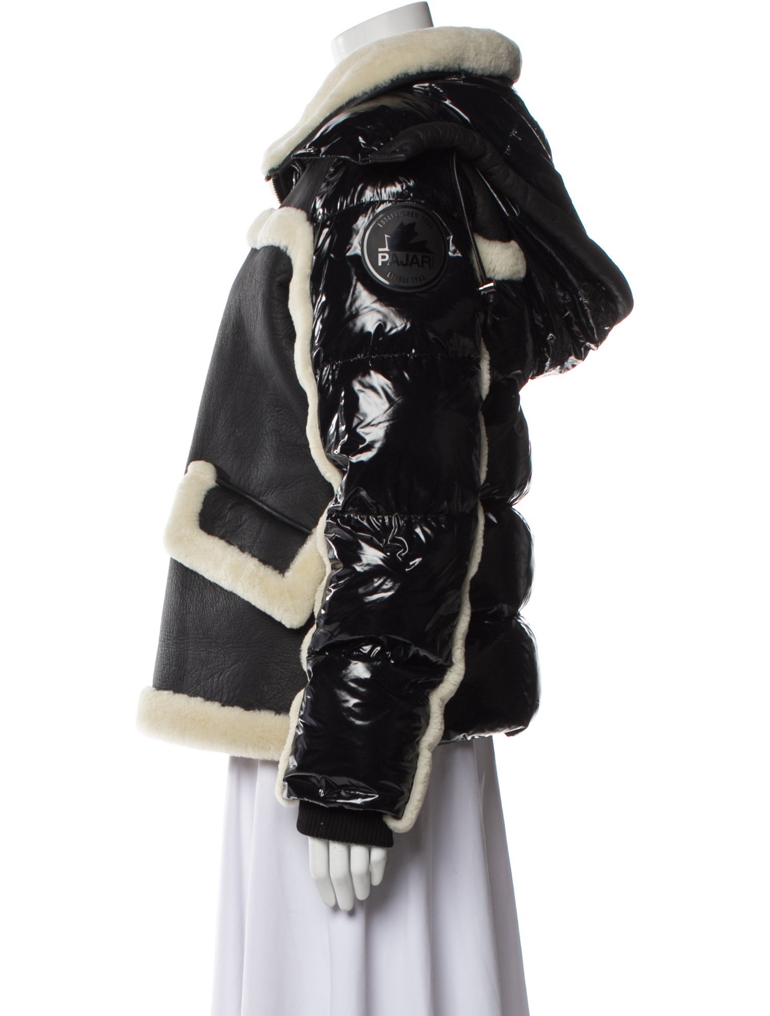 Pajar Shearling Printed Fur Jacket