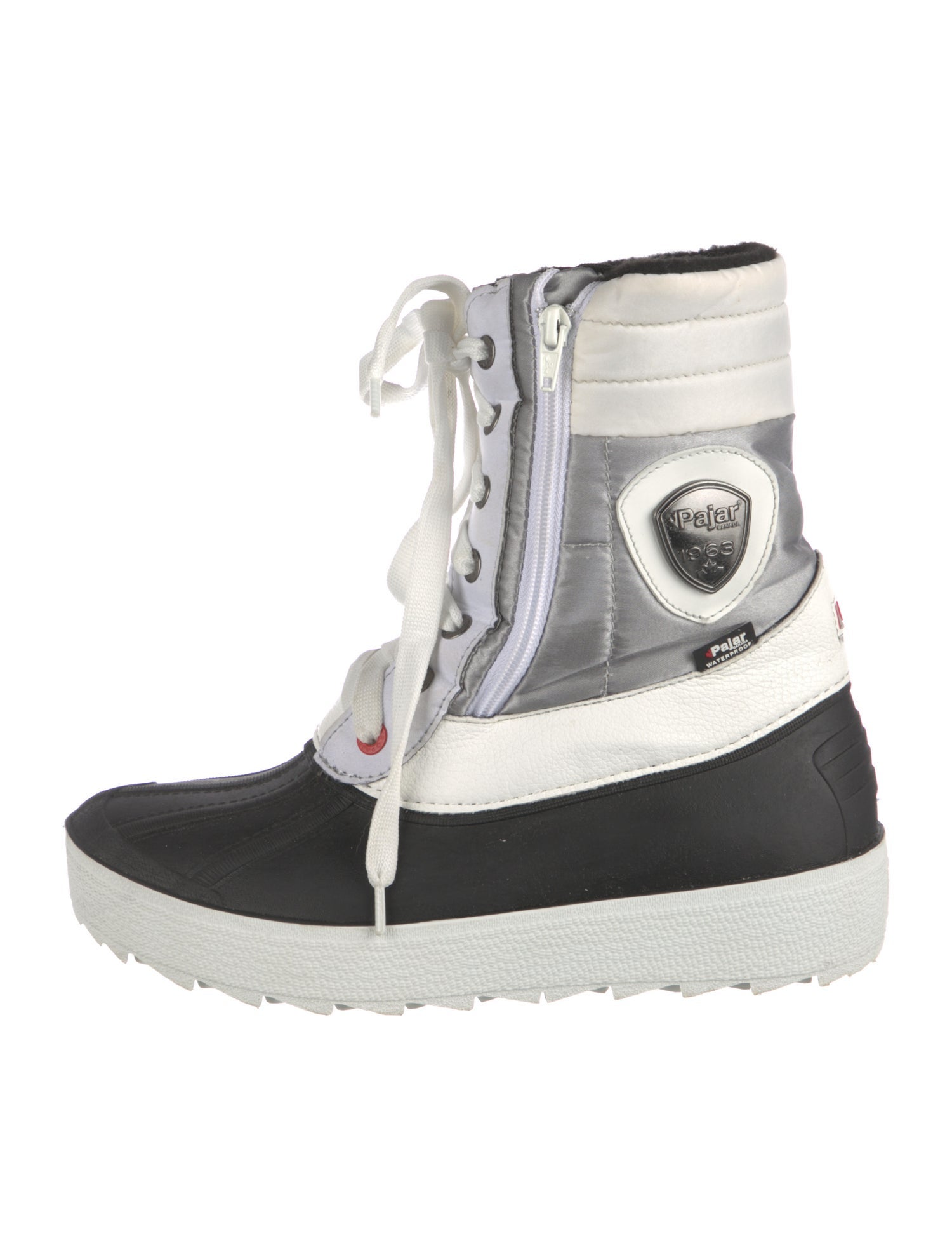 Pajar Nylon Colorblock Pattern Lace-Up Boots