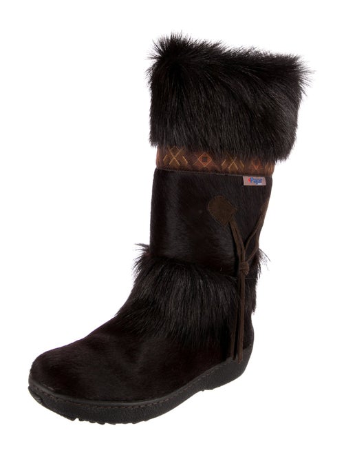 Pajar Fur Graphic Print Boots
