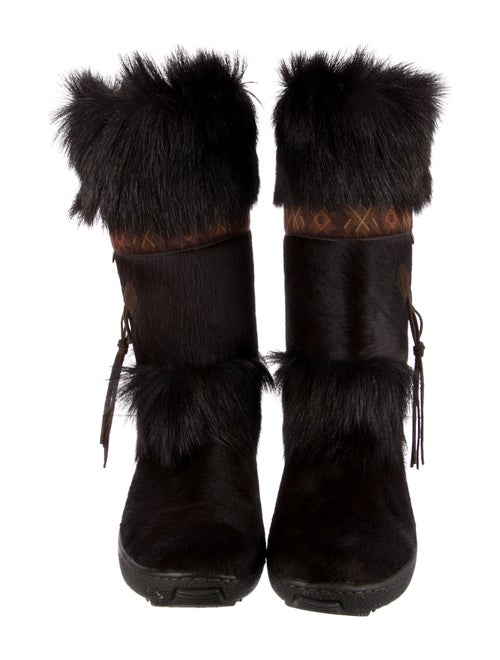 Pajar Fur Graphic Print Boots