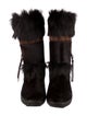 Pajar Fur Graphic Print Boots