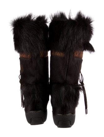 Pajar Fur Graphic Print Boots