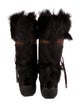 Pajar Fur Graphic Print Boots