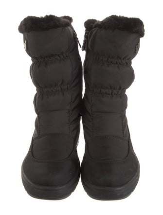 Pajar Nylon Faux Fur Trim Combat Boots