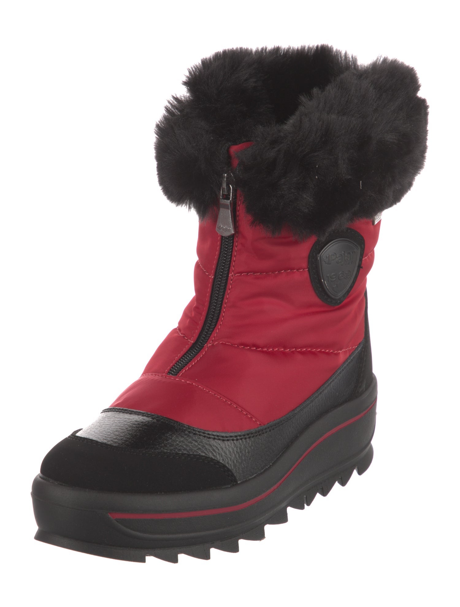 Pajar Nylon Colorblock Pattern Lace-Up Boots