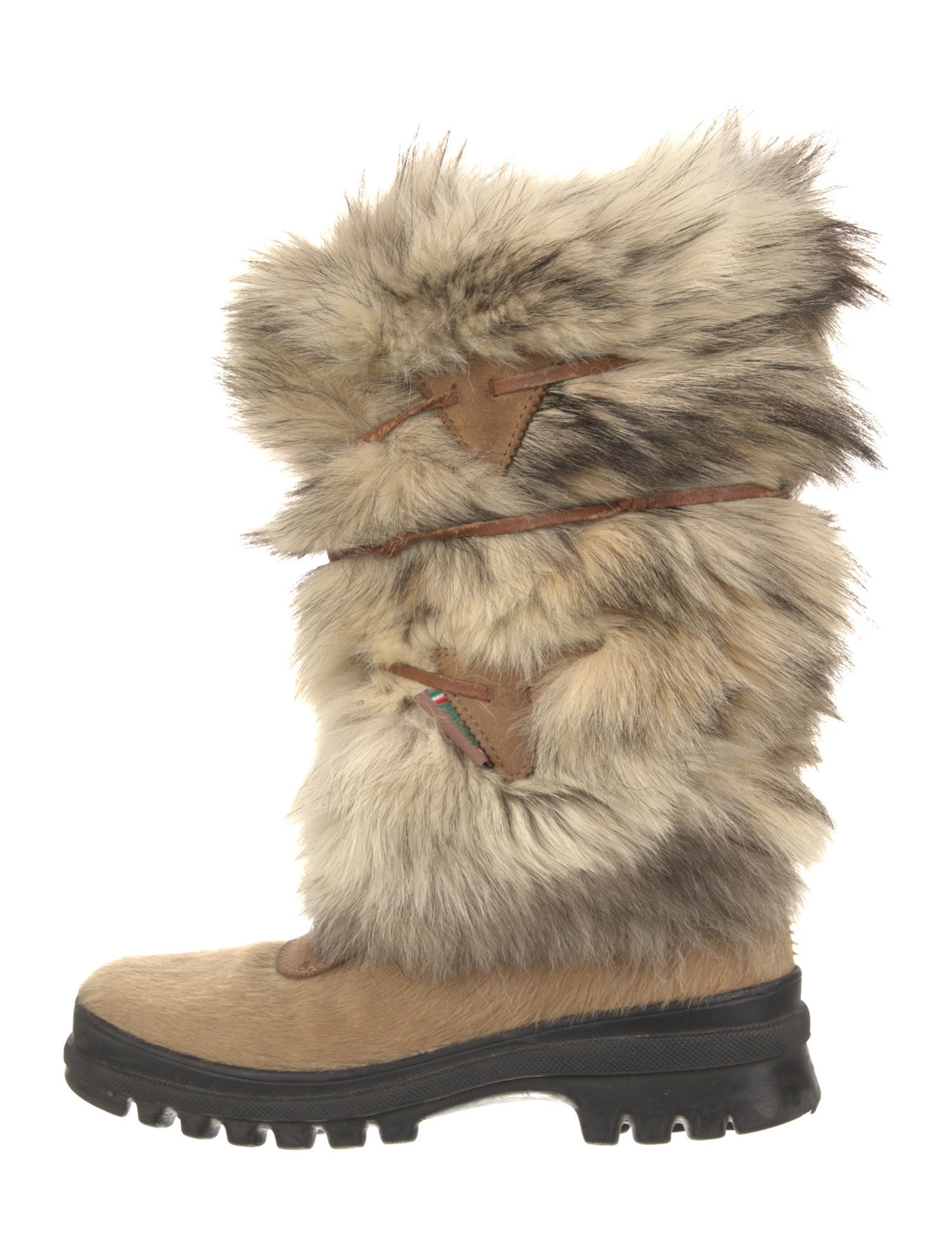 Pajar Ponyhair Lace-Up Boots