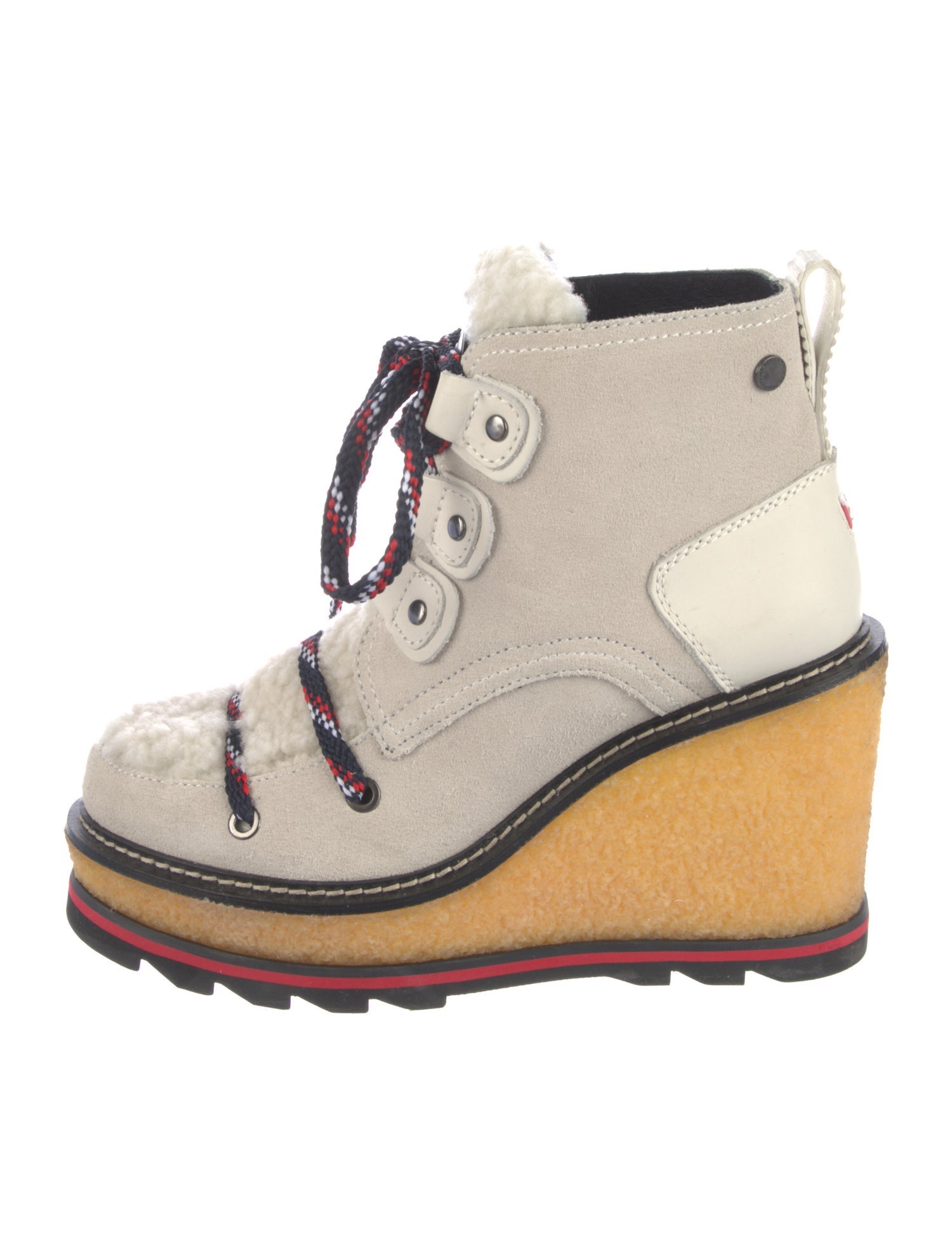 Pajar Suede Colorblock Pattern Combat Boots