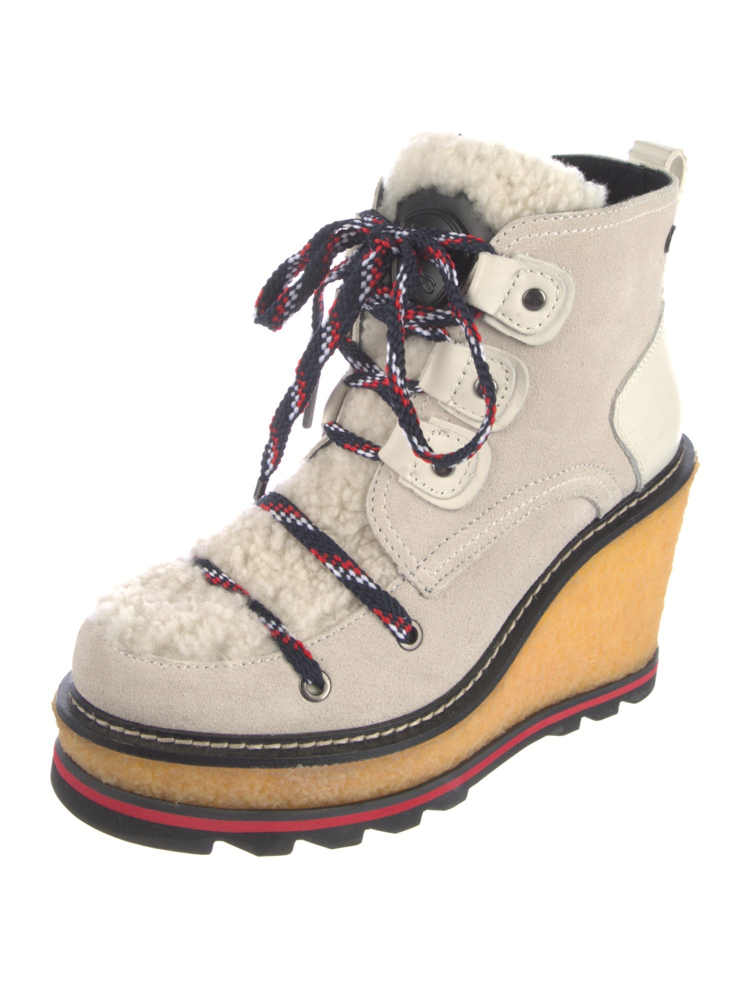 Pajar Suede Colorblock Pattern Combat Boots