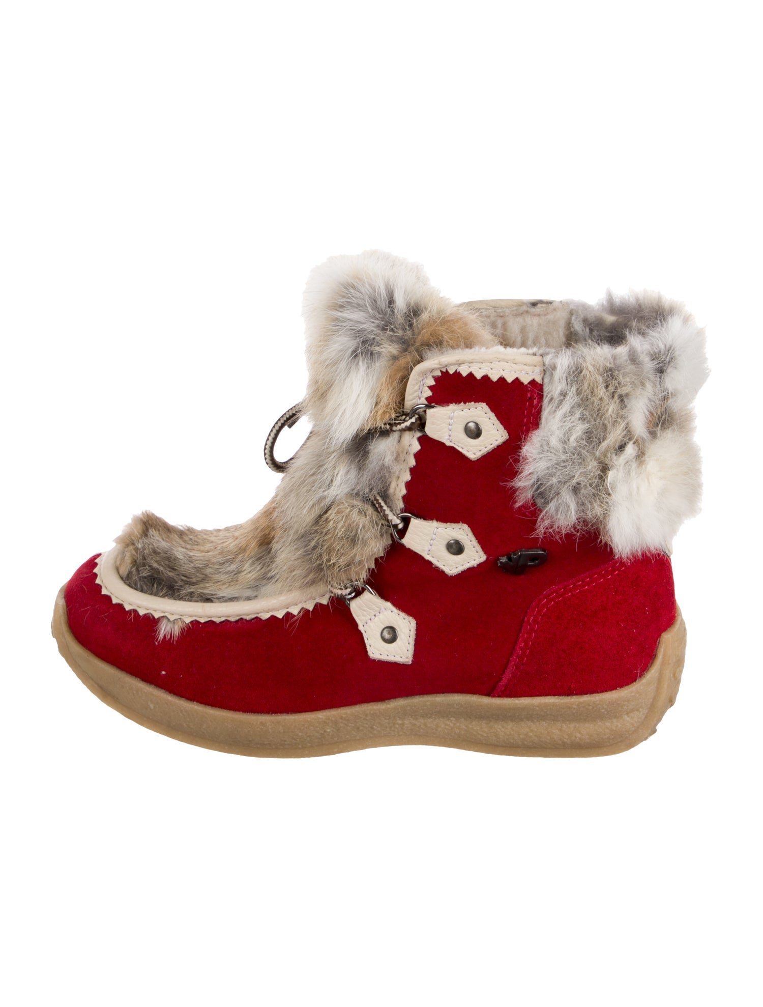 Pajar Suede Colorblock Pattern Lace-Up Boots