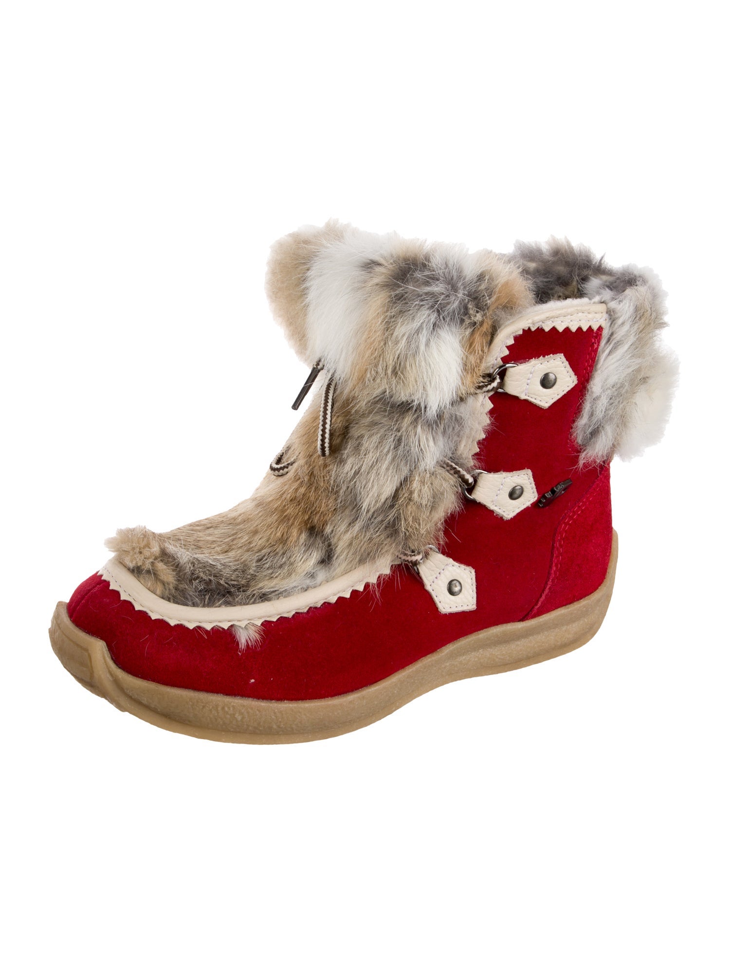 Pajar Suede Colorblock Pattern Lace-Up Boots